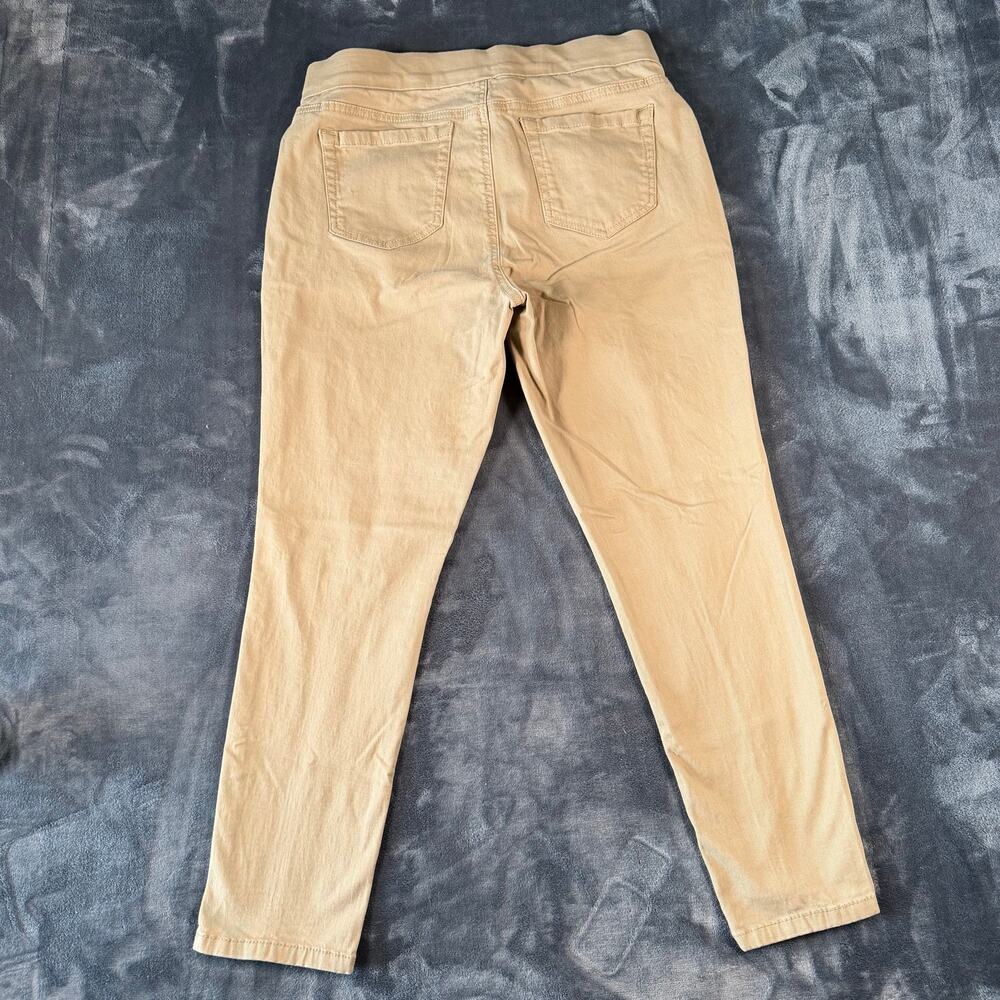New Directions Women's 10PS Khaki Tan Pull On Skinny Stretch Pants Petite - Picture 2 of 7